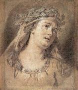 Jacques-Louis  David Sorrow Spain oil painting artist